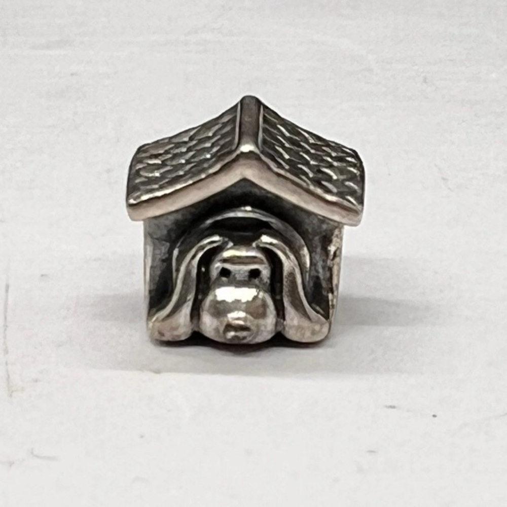 Pandora Sterling Silver Red Enamel Dog House Charm 790592EN27 (retired)